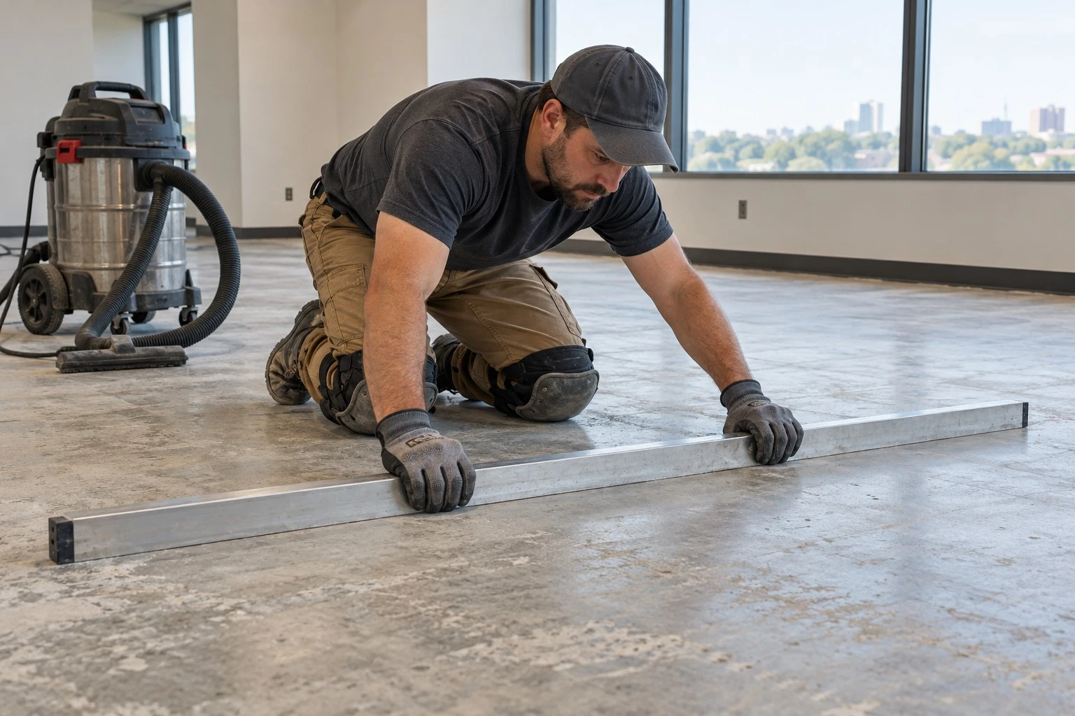 Checking the Floor Before Carpet Tile Installation Checking the Floor Before Carpet Tile Installation